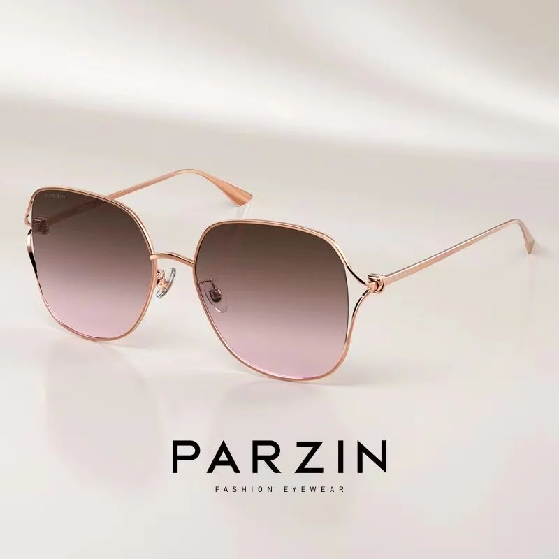 PARZIN Sunglasses Women Metal Frame Sun Glasses For Women UV Protection Ladies Shades 8369