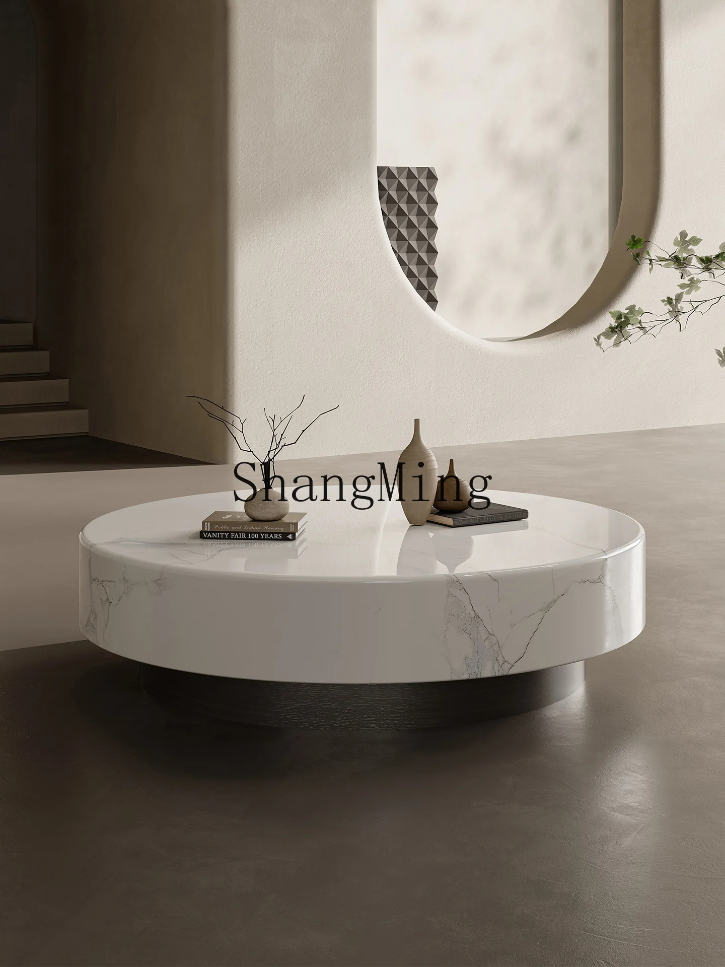 

CL Minimalist Microcrystalline Stone Coffee Table High-end Internet Celebrity Small Apartment Living Room Home Modern Simple
