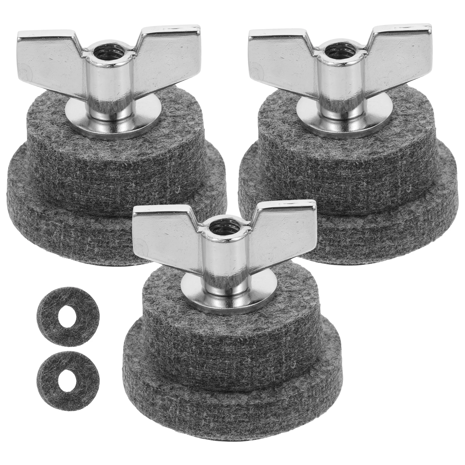 

1 set Drum Felt Pad Cymbal Pads Non-slip Mute Dampener Stabilizer Drum Set Accessories Hi Hat Cup Replacement Felts Percussion