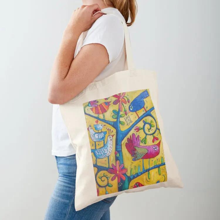 

Lovebird Fiesta Tote Bag hand bag ladies Gift bag Handbags cute tote