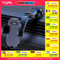TOPK Car Phone Holder Dashboard Mount 360° Rotation Adjustable Car Stand Phone Bracket For iPhone 15 Samsung Universal Car Mount