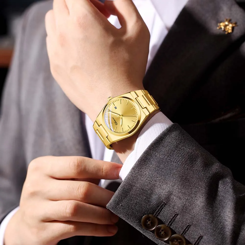 CHENXI  Men's Quartz Watch Fashion Couple Watch Calendar  Waterproof Stainless Steel High Quality Watch for Men and Women