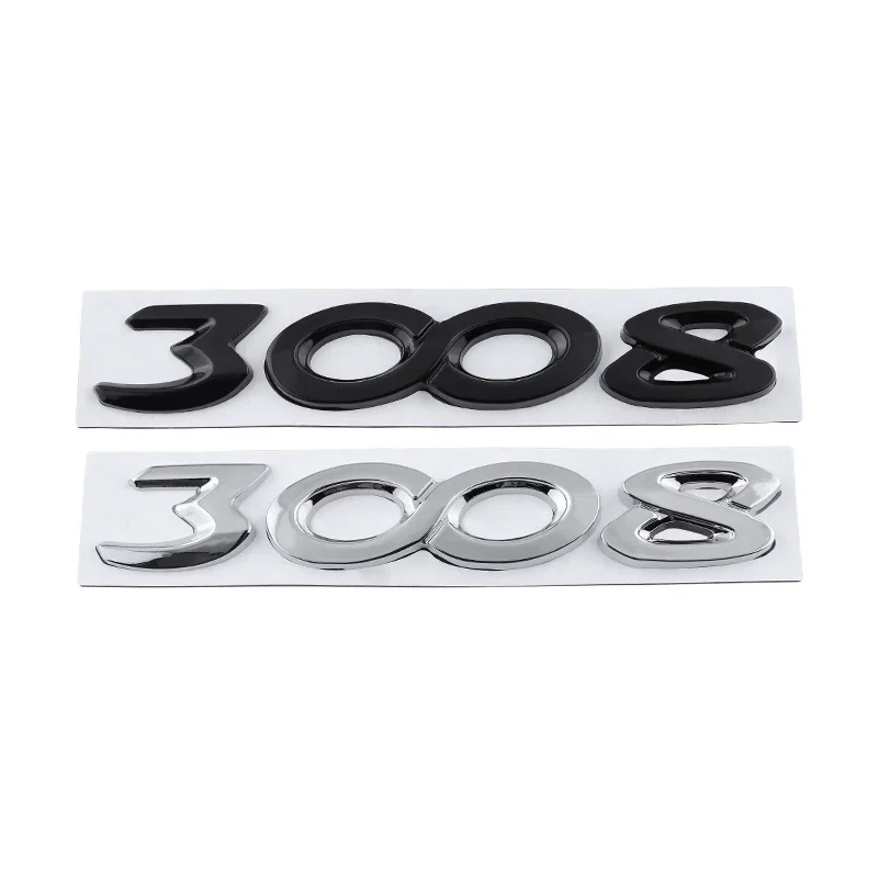 3d Metall 3008 Auto Logo Front Abzeichen Heck Dekoration Aufkleber Heck Kofferraum Emblem Auto für Auto Dekoration Auto Zubehör Aufkleber