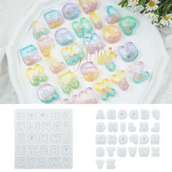 DIY English Letters Shaped Silicone Resin Mold Jewelry Molds Jewelry Tools Jewelry Accessories Shaker Mold