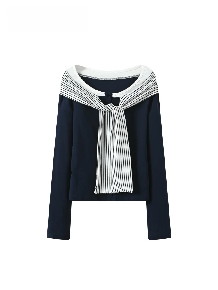 

Женская футболка больших размеров с длинным рукавом, свободного кроя, повседневная, из полиэстера, осенняя одежда для полных женщин, модный топ