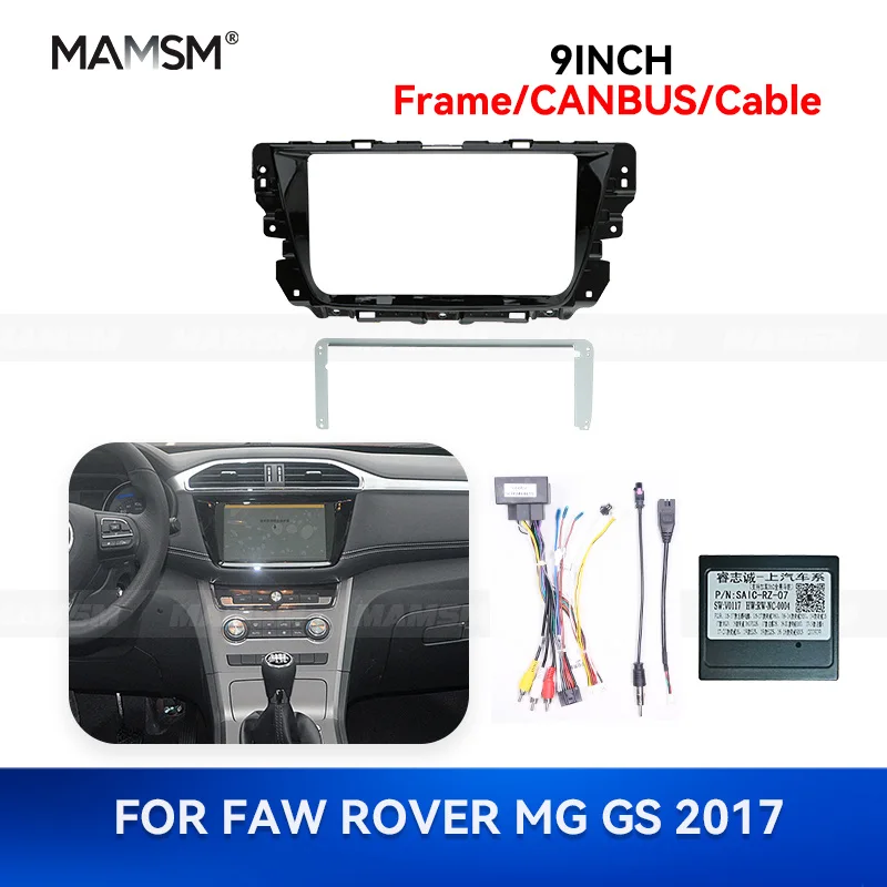 

MAMSM 9 дюймов для 2017 SAIC ROVER MG GS Android автомобильный радиоприемник стерео рамка GPS MP4 мультимедийный жгут проводов Canbus Box Kit