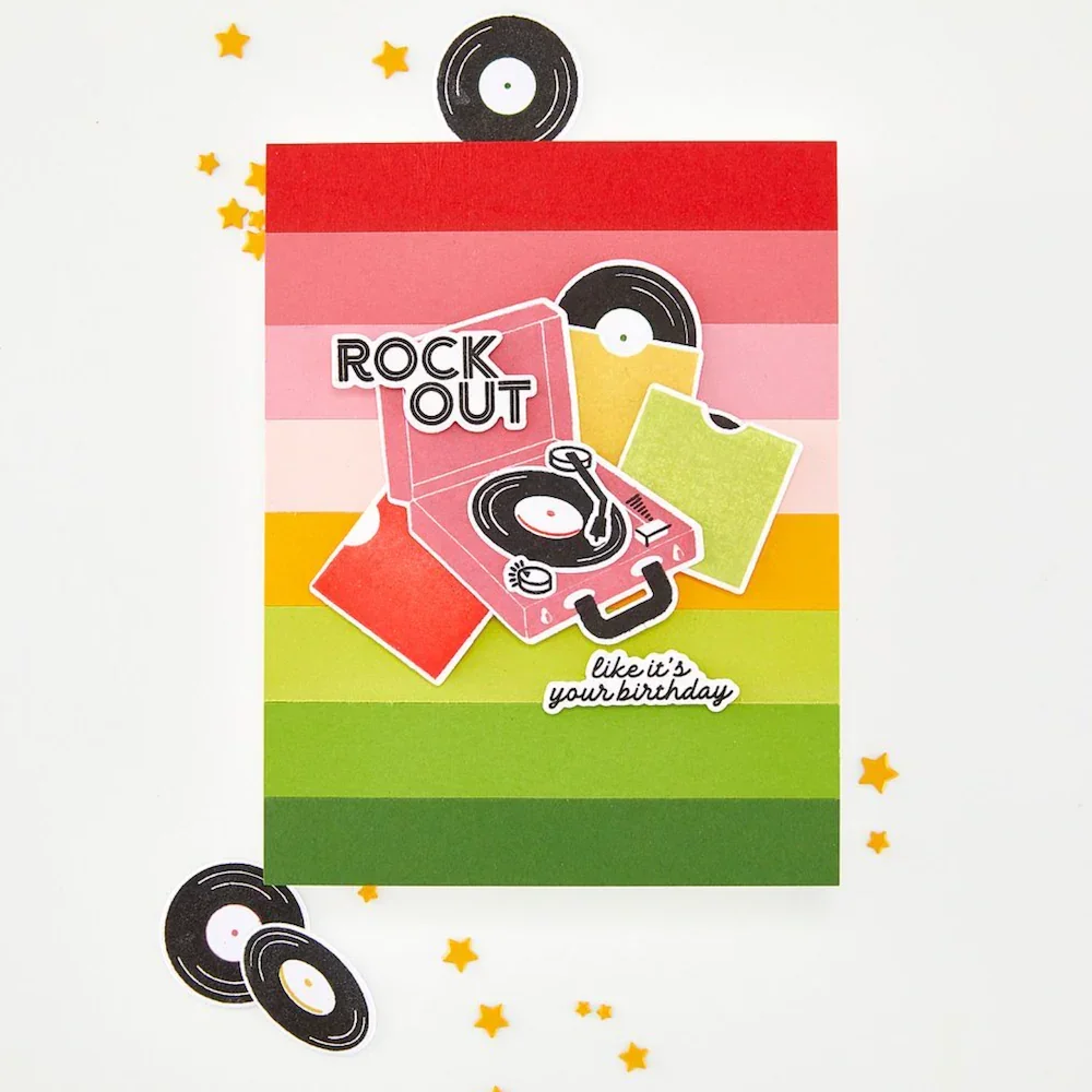 Twinkle Toes Record Collection Metal Cutting Dies and Stamp DIY Scrap Booking Card Stencil Paper Cards Handmade Album Stamp Die
