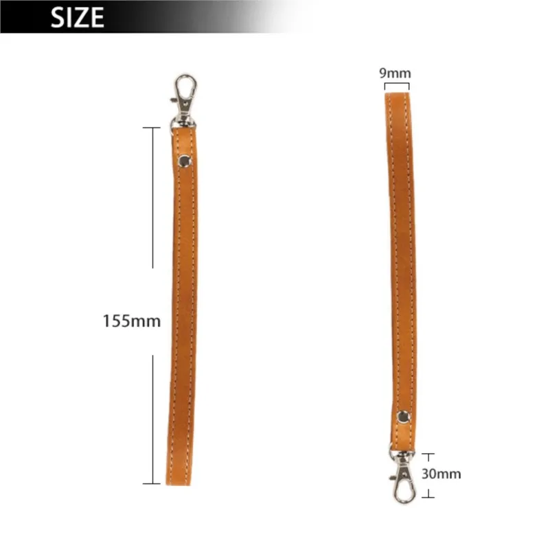 leather wrist band phone lanyard for cellphone case wallet bag strap universal handbag clip snap sling cord