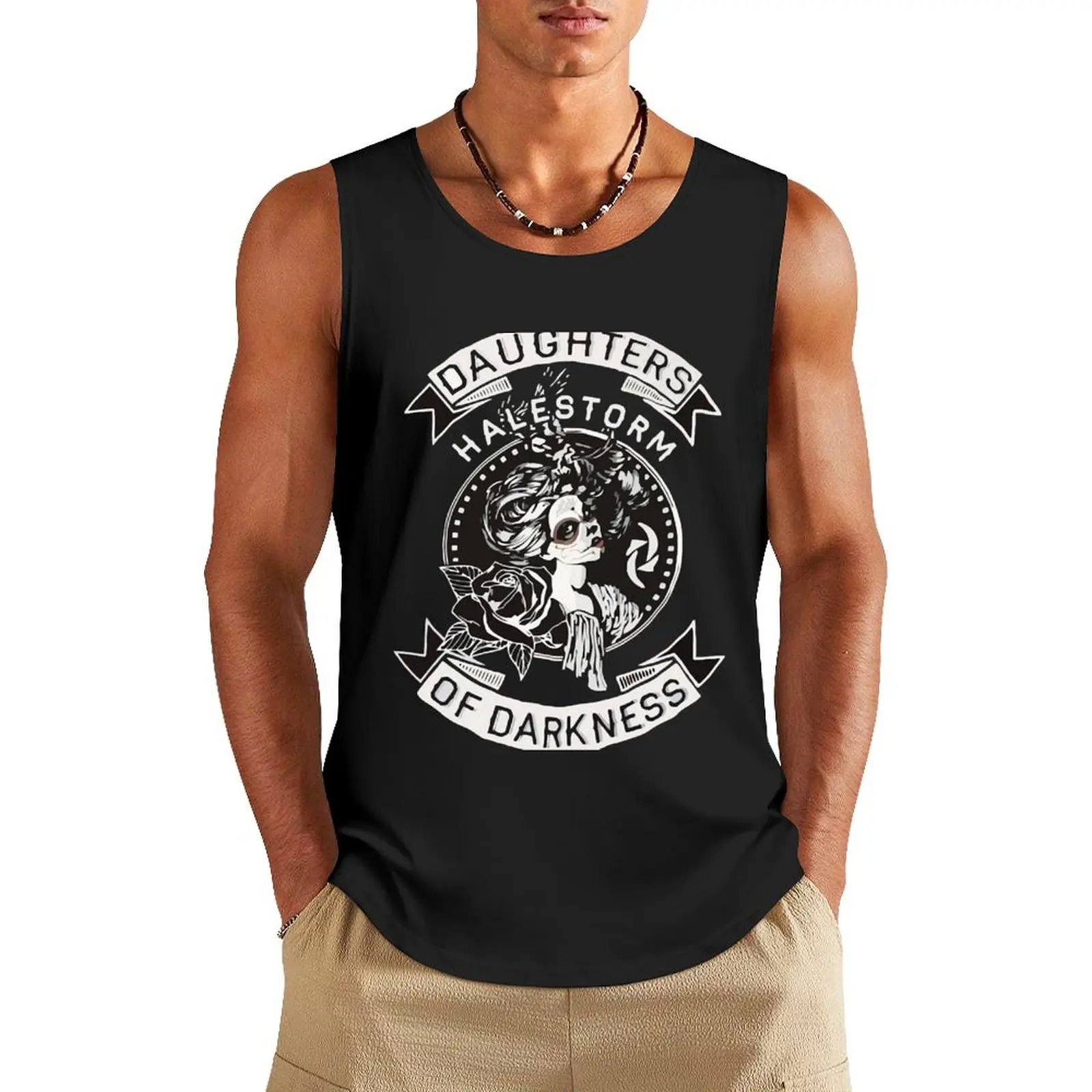 Cidro-halestorm-band-Camiseta sin mangas turu para hombre, camiseta japonesa