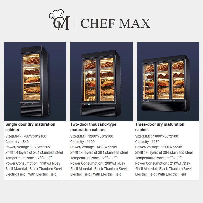 Restaurant Cheese Steak Beef Dry Age Cooler Machine Dry Age Meat Fridge Dry Aging Cabinet Refrigerator