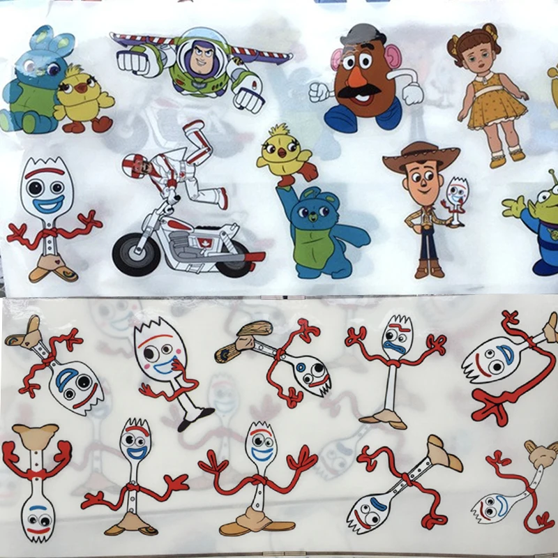 New Anime Toy Story Stickers Kawaii Woody Buzz Lightyear Forky Pvc Stickers Cartoon Luggage Car Computer Decorative Stickers