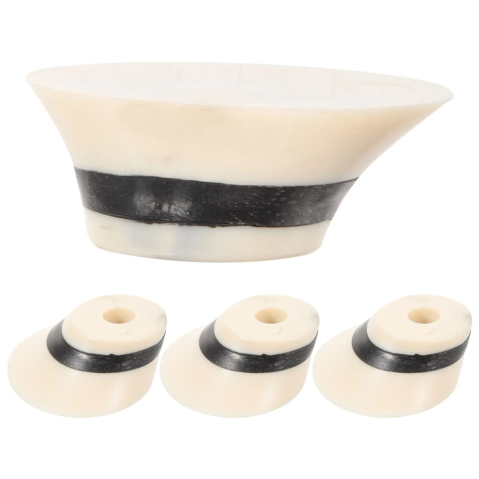 

4 Pcs Piano Axis Erhu Head Bone Meal Mixed with Musical Instrument Pole Heads