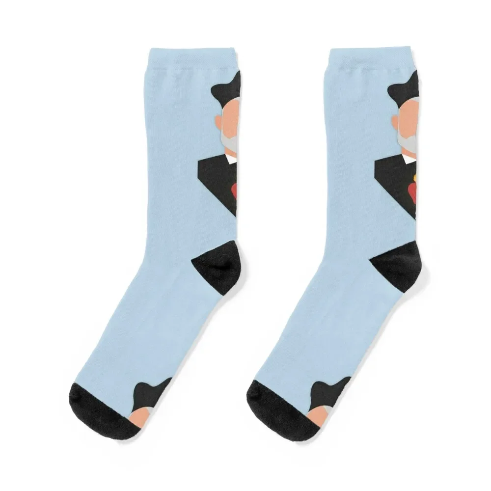

St. Philip Neri Socks colored winter thermal Non-slip cotton Woman Socks Men's
