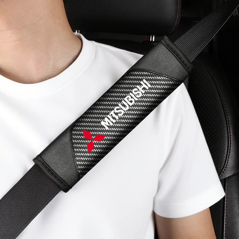 Autogordel Cover gestileerde Katoen Veiligheid Schouder Protector Voor Mitsubishi Outlander Lancer 9ASX RALLIART Eclipse L200 Pajero