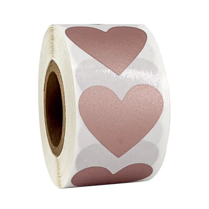 300pcs /roll You Win Heart Scratch Sticker DIY Child Reward Label Sticker Scrapbook Envelope Handmade Crafts Decor Stationery