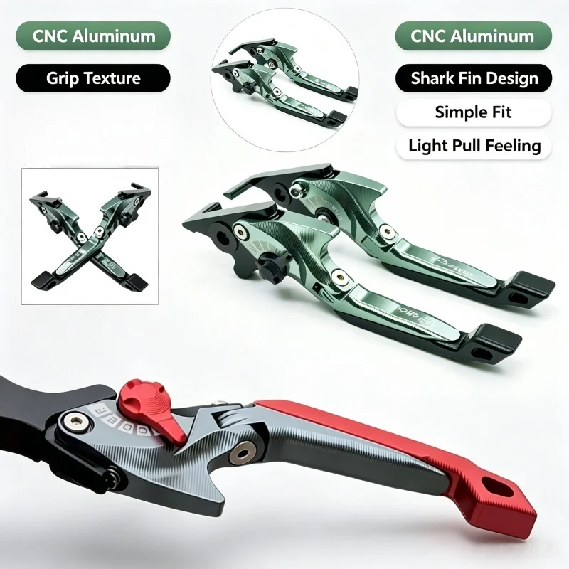 3D Brake Lever Set For Honda CB190X 2017-2018 Motorcycle Parts Foldable Adjustable Handle Levers 2017 2018 CB190X