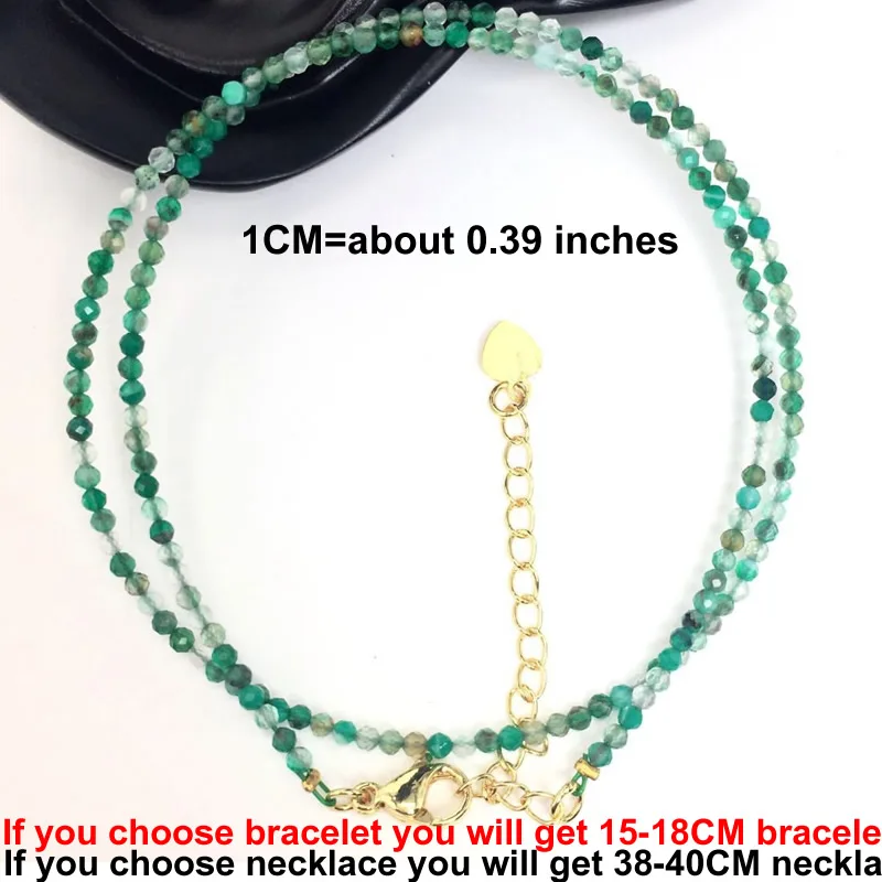 Schneidbare Glitzerperlen Edelsteine für Herren- und Damen-Halsketten, Armbänder, Kristallquarz, Achat, Choker-Schmuck, Partygeschenk, Mode, 2-3mm