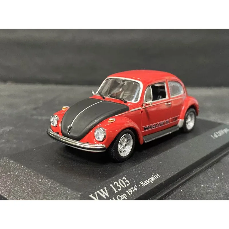 modellino-auto-in-scala-1-43-diecast-minichamps-vw-1303-rosso-e-nero-in-lega