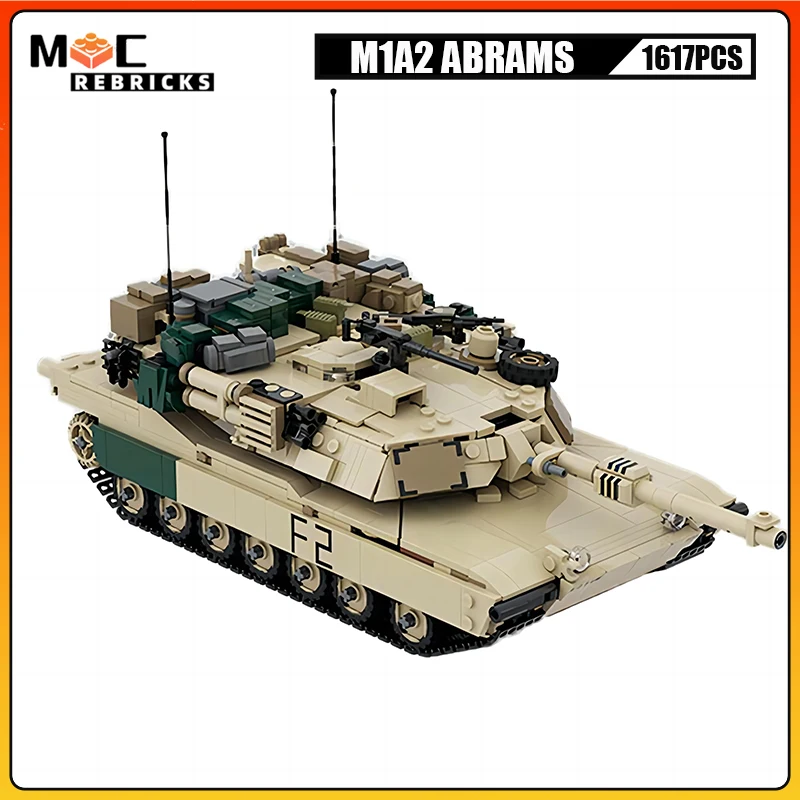 French Army Light Tank AMX-13 Tank V2 Artillery Armored Vehicle MOC Building Blocks Assembly Model Bricks Toys For Kids Adults