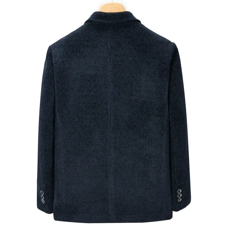 2024 High-end Woolen Coat and Fleece Men\'s Casual Jacket with Tweed Cropped Lapel Regular Autumn and Winter Blazers (M-4XL)