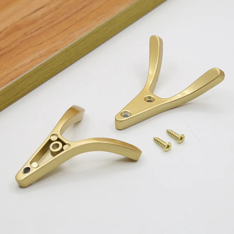 Modern Furniture Hooks Aluminium Door Hangers Black Gold Clothes Key Hanger Household Closet Hook