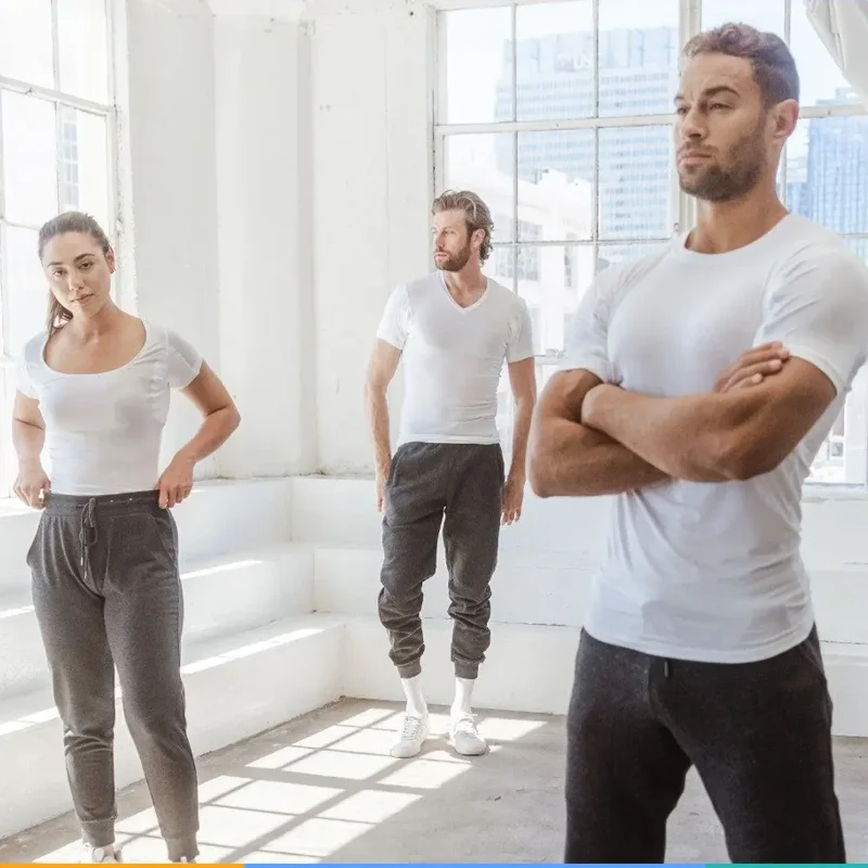 Summer 7A Antibacteria FIGHTS ODOR Men Sweat Stain Free Sweat-free Undershirts t Shirt Men's T-shirt Sweatproof Under shirt Mens