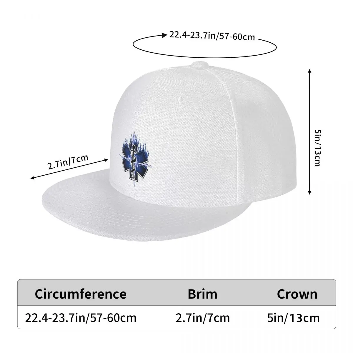 Star Of Life Baseball Cap Dad first aid Snapback Hats Hip Hop Adjustable Cap Streetwear