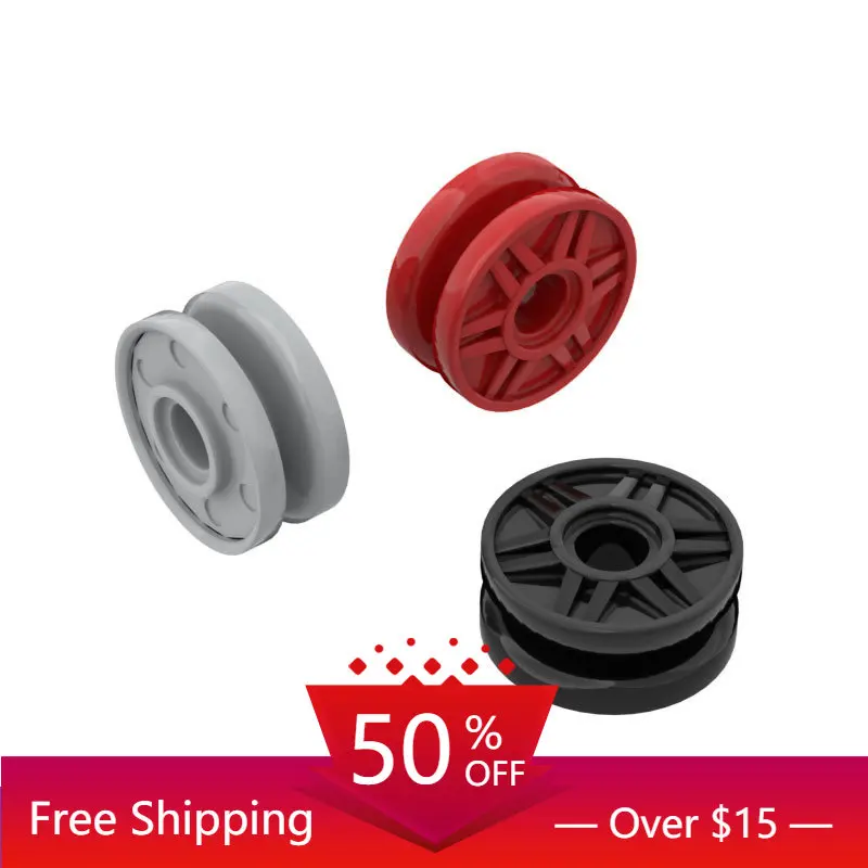 

10PCS MOC Bricks Bricks 56902 18x8mm Wheel Hub Big Pulley for Building Blocks Parts DIY Construction Christmas Gift Toys