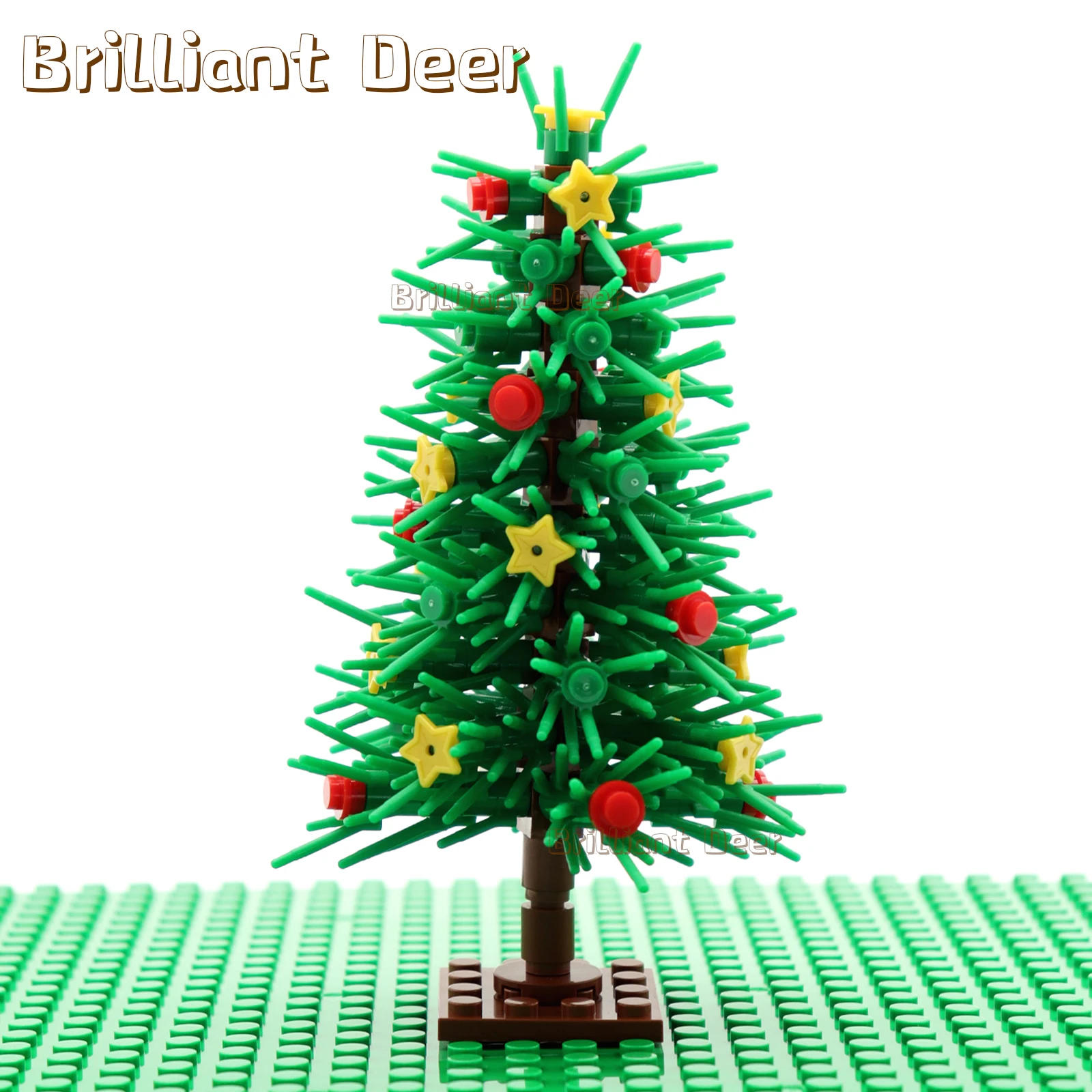 MOC Christmas Tree Bricks DIY City Plant Flower Building Blocks Sets Children Toys Kids Xmas Gifts House Decoration