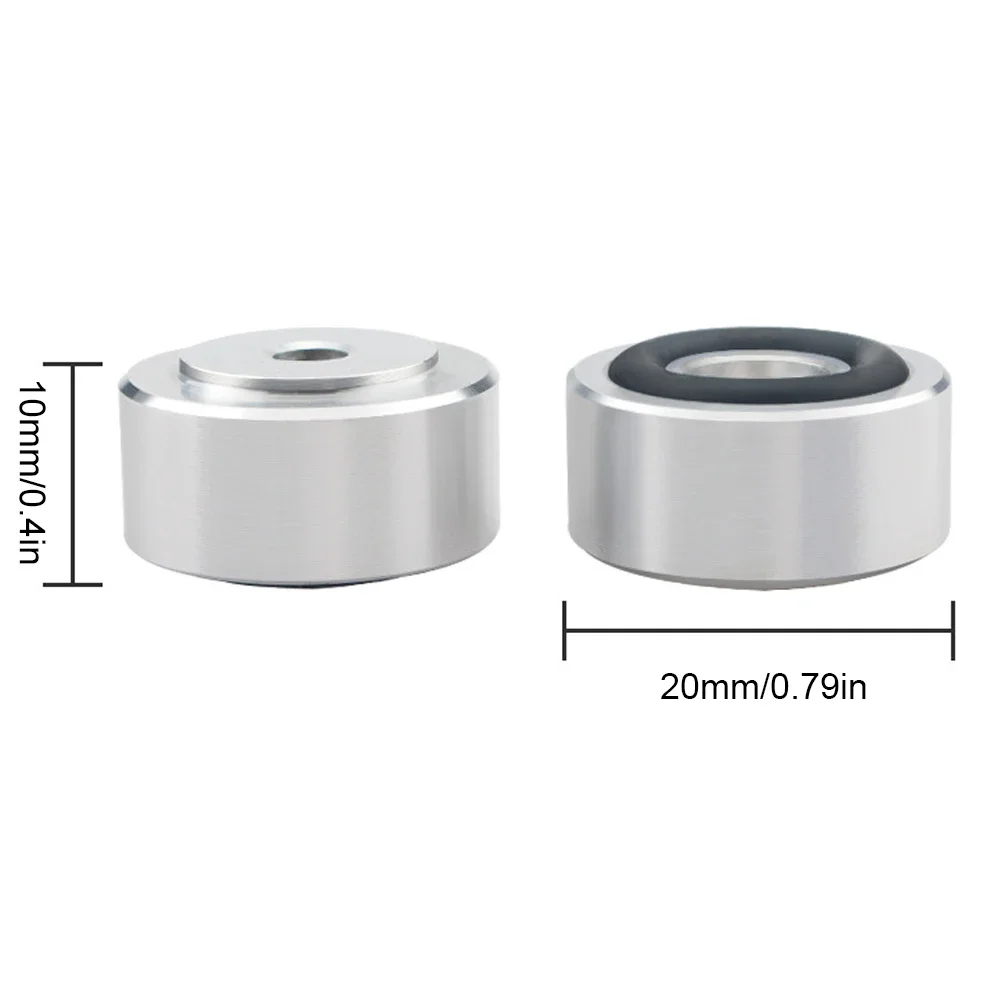 4 Pcs HIFI Speaker Spikes Stand Feet Pad Aluminum Alloy Isolation Absorb Shock Amplifier Base Feet for Speakers CD Amplifier