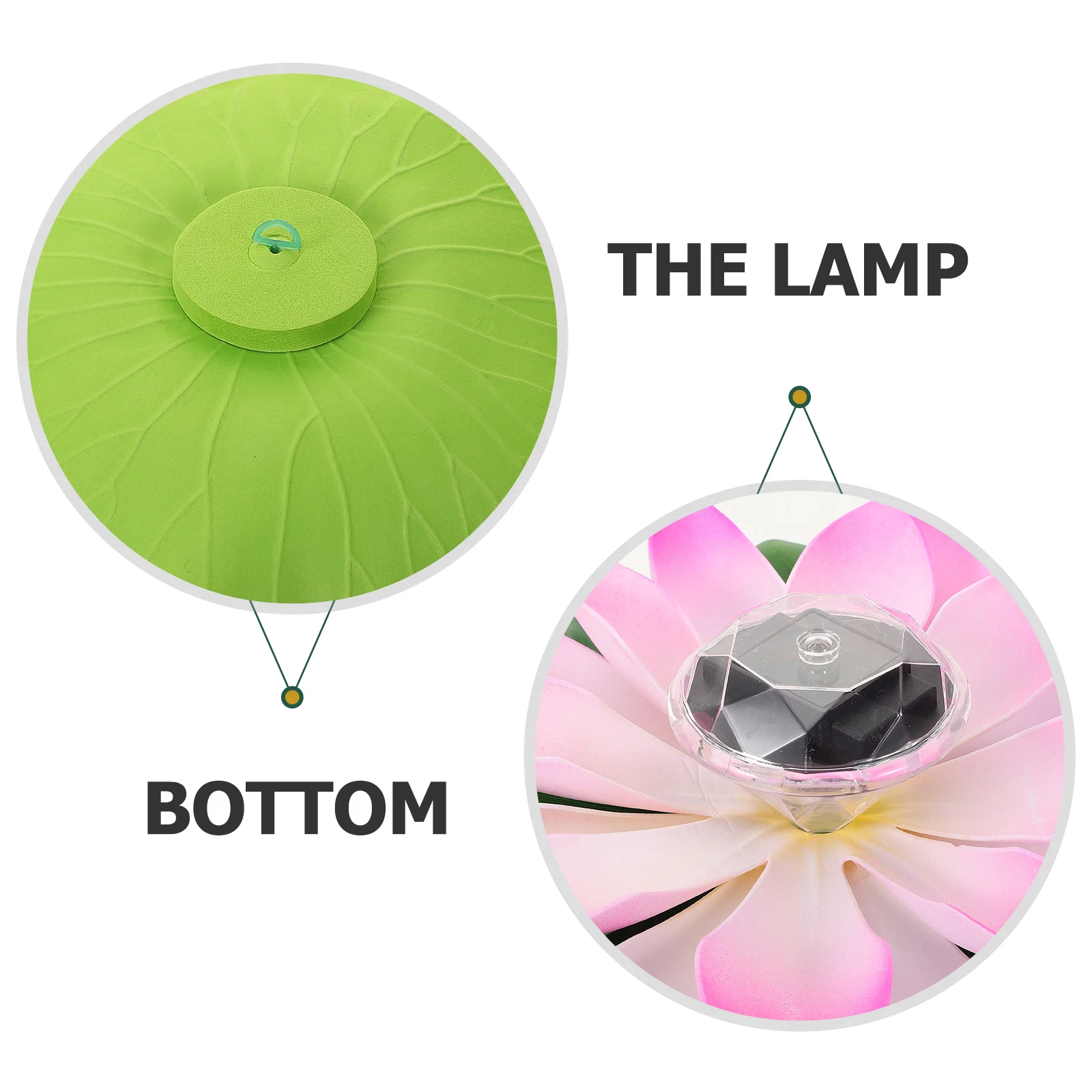 

Lotus Lantern Flower Lamp Pool Decor Swimming Lights Outdoor Led Yard Pond Garden Powered