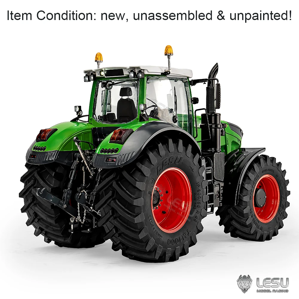 Pre Sale LESU 1050 1/14 RC Hydraulic Profession Class Tractor 4X4 KIT Metal Chassis RC Car RC Toys Light Sound System Model