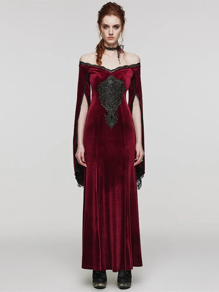 

A velvet jumpsuit dress from Gothic