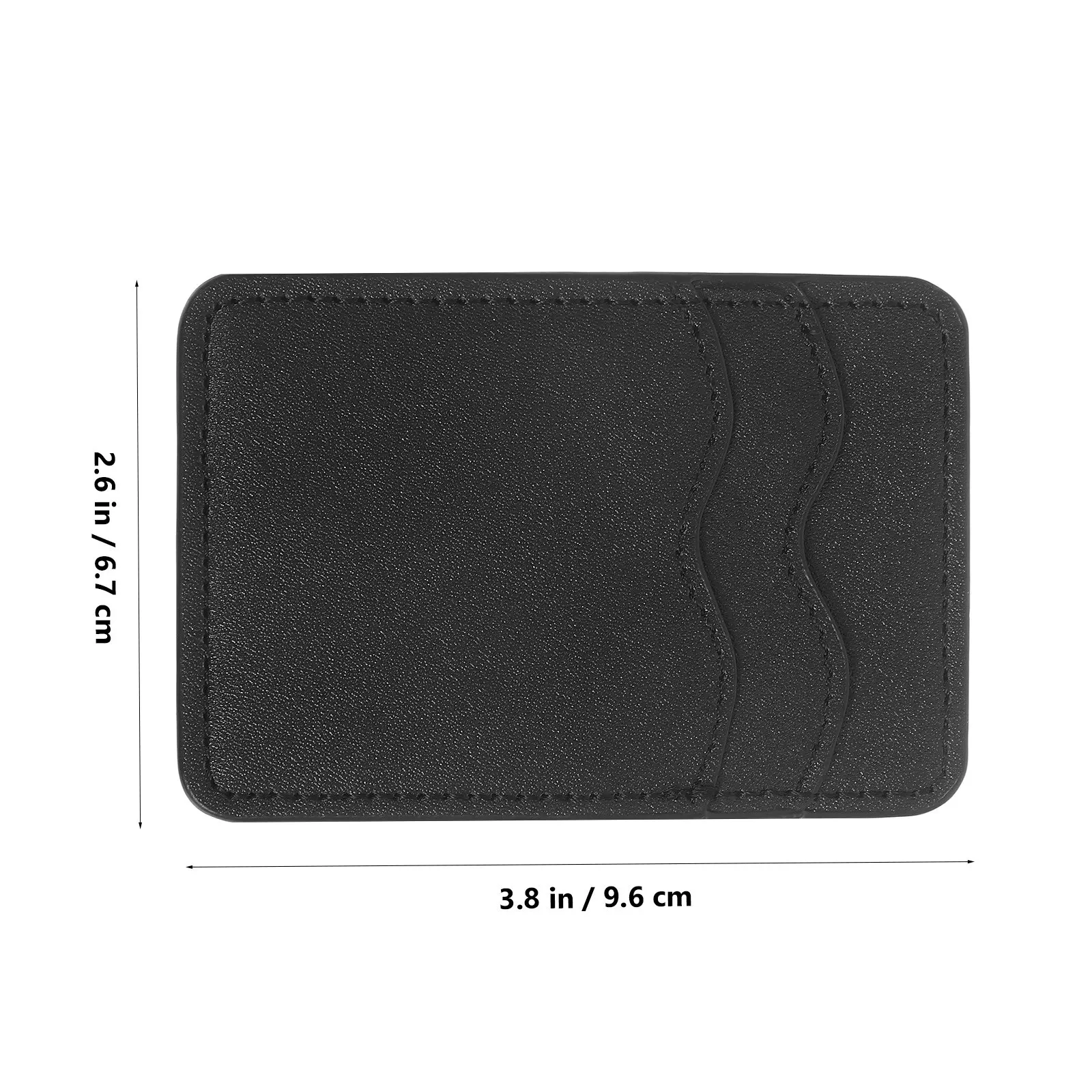 Phone Card Holder Fake Adhesive Back Mount Wallet Dual Slot for Credit Id Business Cards Slim Design Wireless Charging
