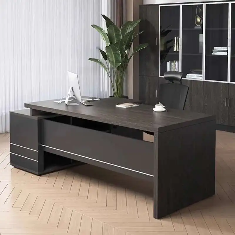 

Wooden Boss Table Simple Modern Cabinet Designer Reading Desk Secretary High Quality Art Bureau Meuble Office Furniture