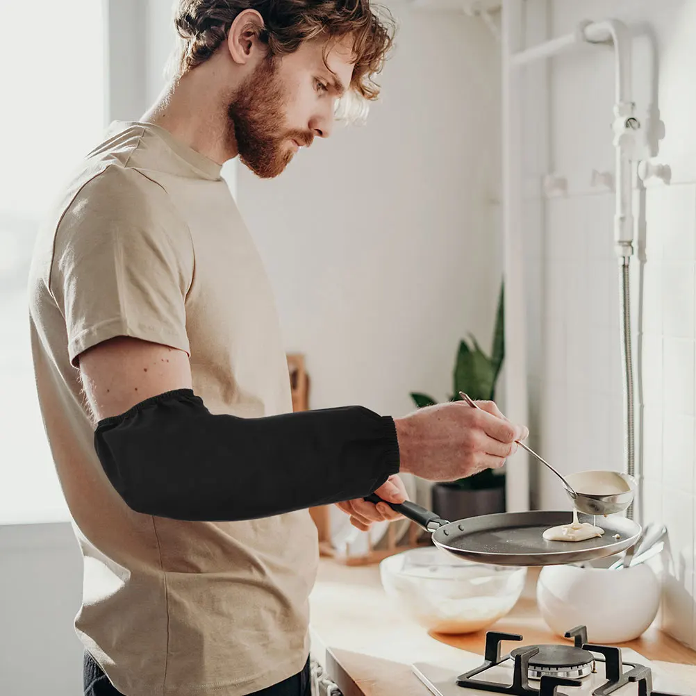 

6 Pairs Waterproof Oversleeves For Housework Oilproof Kitchen Work Durable Arm Sleeves Covers Portable Easy Storage Pure Color