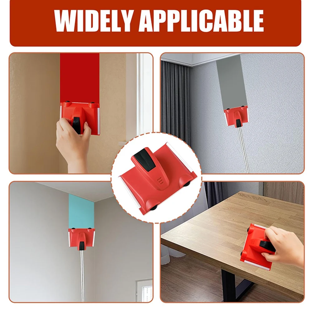 AEA9-2PCS Paint Edger Tool Kit With 2 Pads, Edge Painting Tool Wall Applicator For Ceilings Windows Corners Skirting
