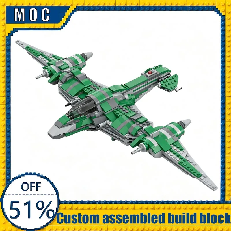 

587PCS Arakyd S-1 Creative Starfighter Model Custom Building Blocks DIY Puzzle Assembly Educational Toy For Boys Birthday Gifts
