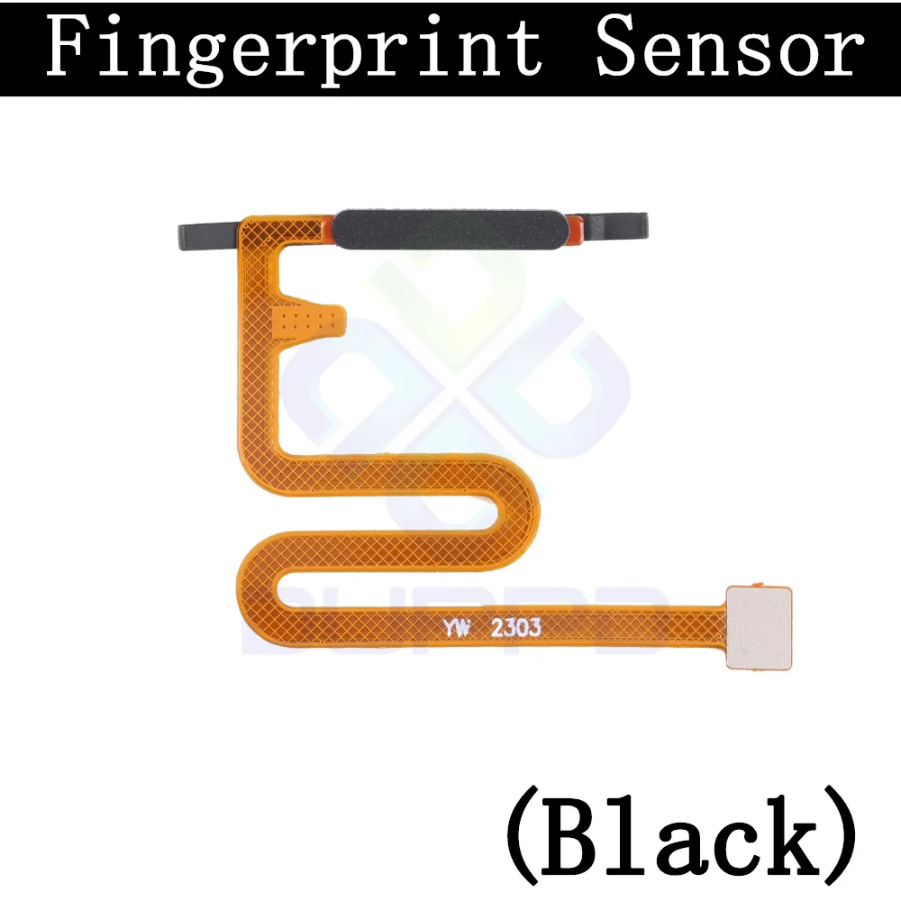 Top Ear Loud Speaker SIM Card Tray Charging Port Board For Samsung A14 A145P Fingerprint Sensor Signal Power Volume Flex Cable