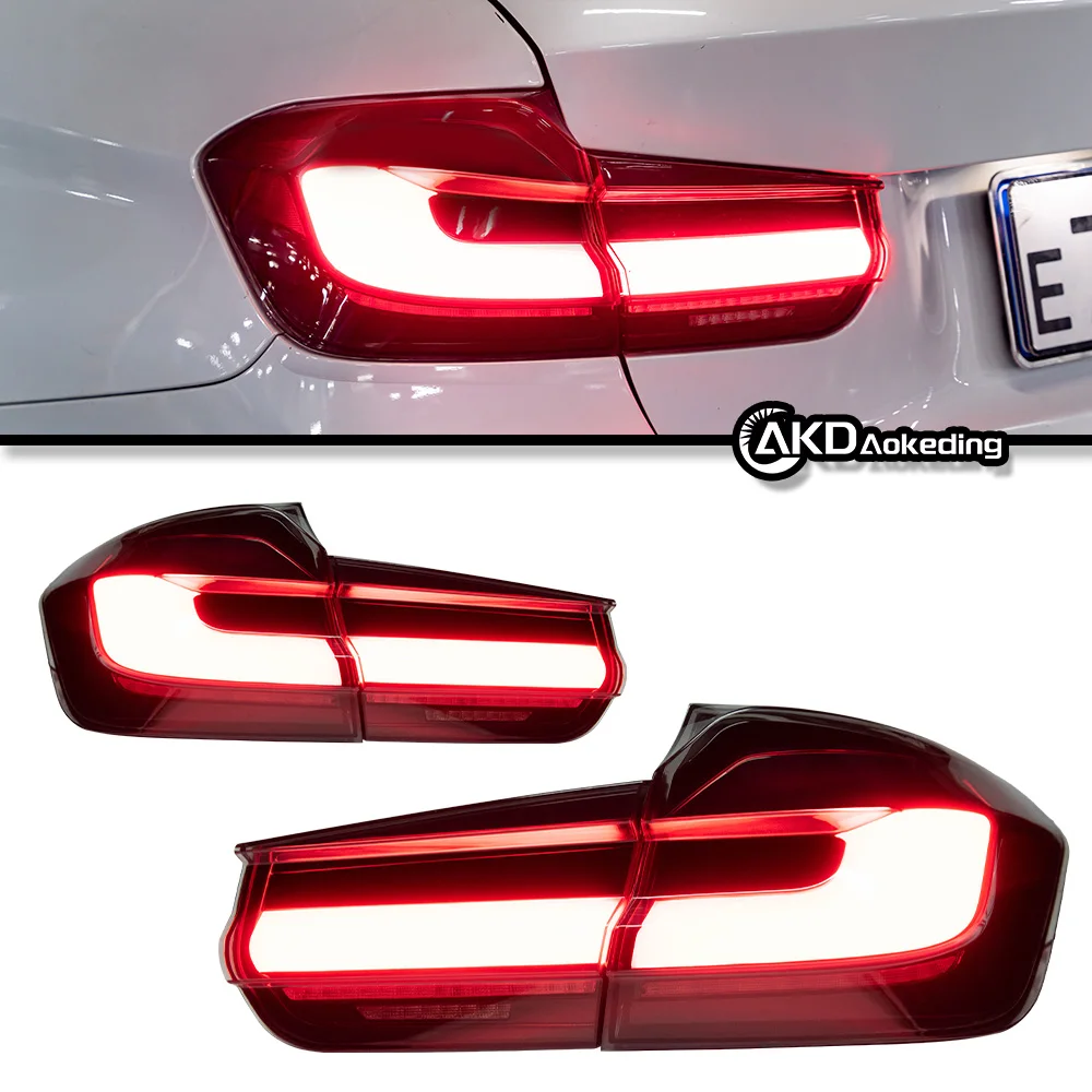 AKD Tail lights Styling Tail light for F30 F80 M3 2013-2018 type tail light LED DRL Running signal Brake Back Parking lighthouse