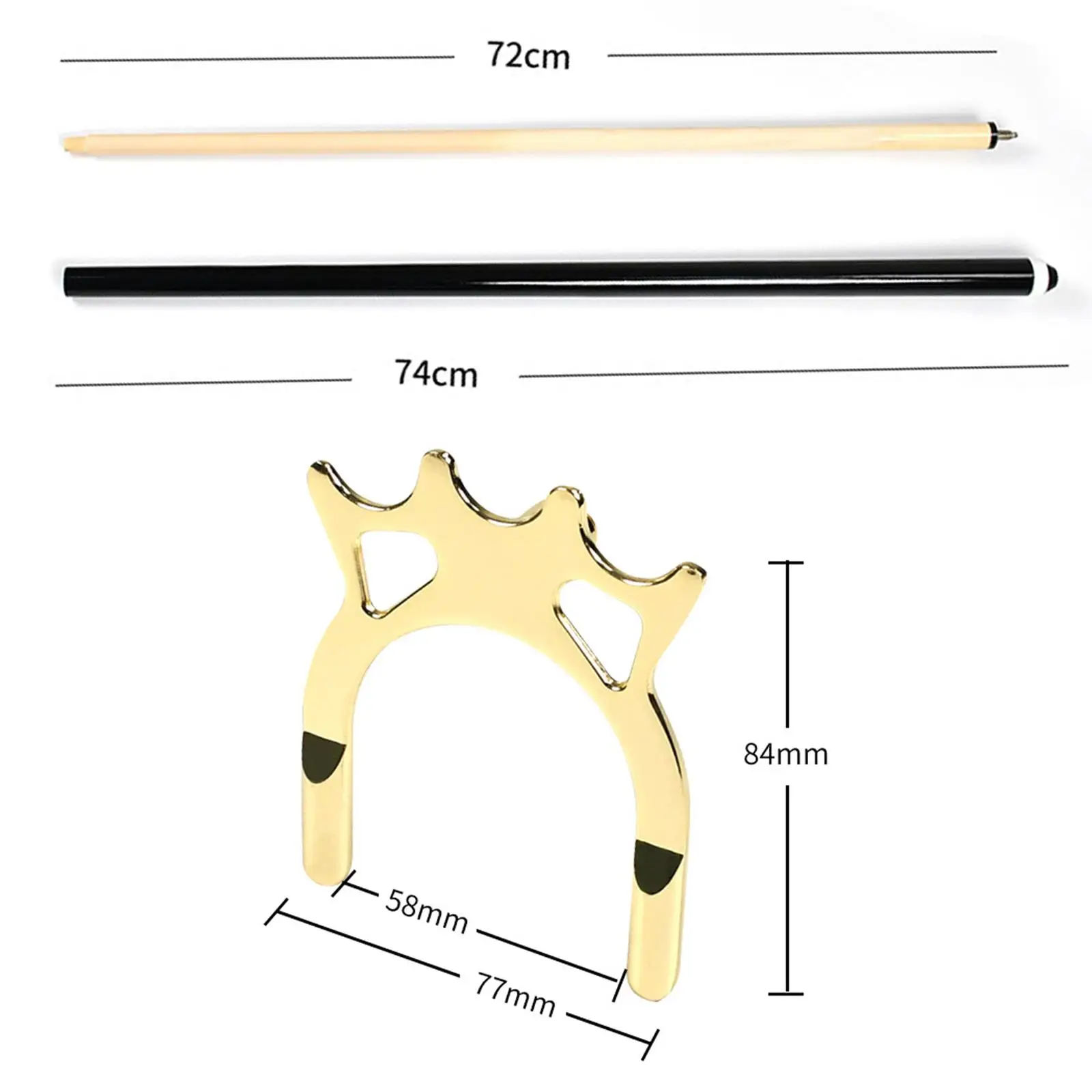 Portátil Bilhar Cue Stick Set, Pool Bridge Head, Mesa Suprimentos, Suporte Rack para Bilhar Game Practice