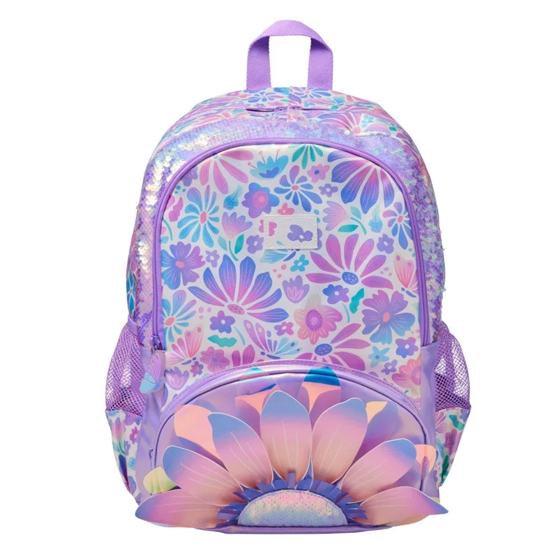 Australische Bloemen Glitter Rugzak Serie Studenten Grote Capaciteit Draagbare Trolley Rugzak Buiten Vrije Tijd Tas Uitje Lunchtas