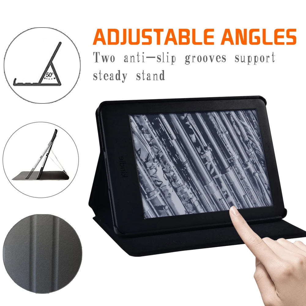 Чехол-подставка для планшета Paperwhite 5/Kindle 10th/Kindle 8th Gen/Paperwhite 4/Paperwhite1 2 3, складной защитный чехол из искусственной кожи