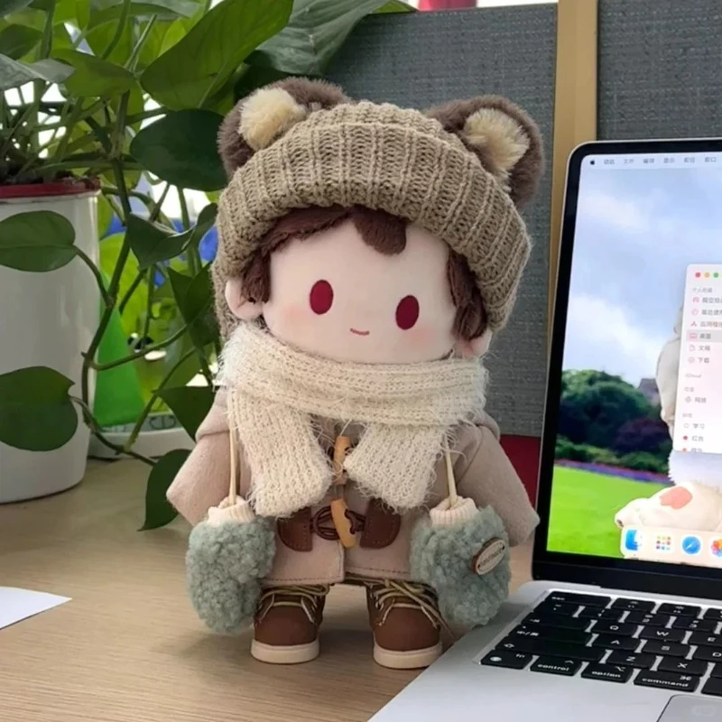 Jouets en peluche, vêtements de poupée en coton, 20cm, vêtements à bretelles, pantalons, ensemble de Posture assise mignon pour remplacement de poupée, respectueux de la peau