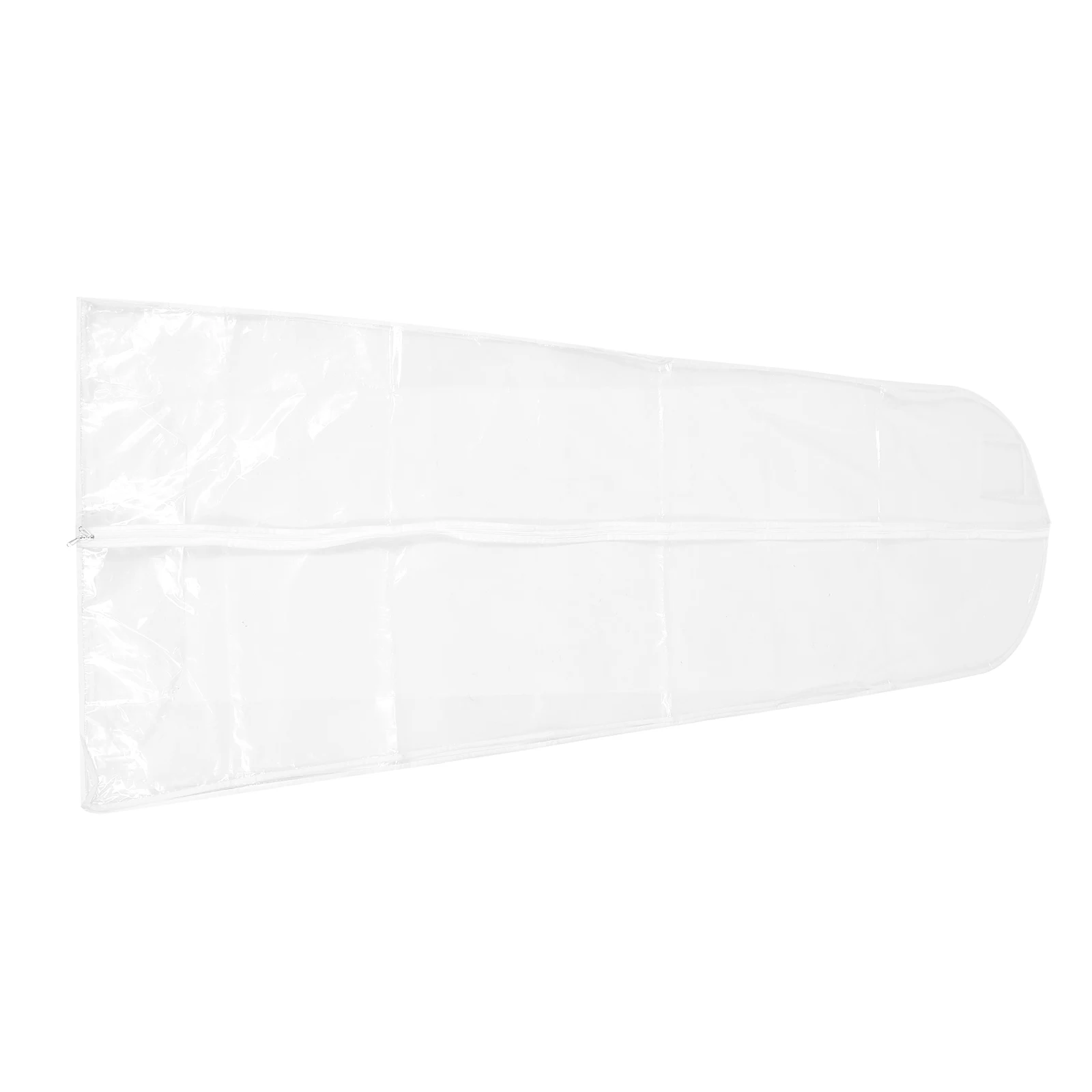 

Dustproof Garment Bag Clear Wedding Dress Cover Long Hanging Clothes Storage Peva Material Waterproof Zipper Smooth Practical