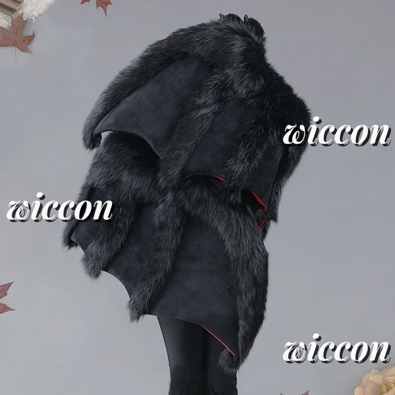 

CosplayLarge Furry Devil Bat Wings and Claw Gloves for Halloween Cosplay Animal Costume Gloves Gifts Cos Props Cute Paw Fursuit