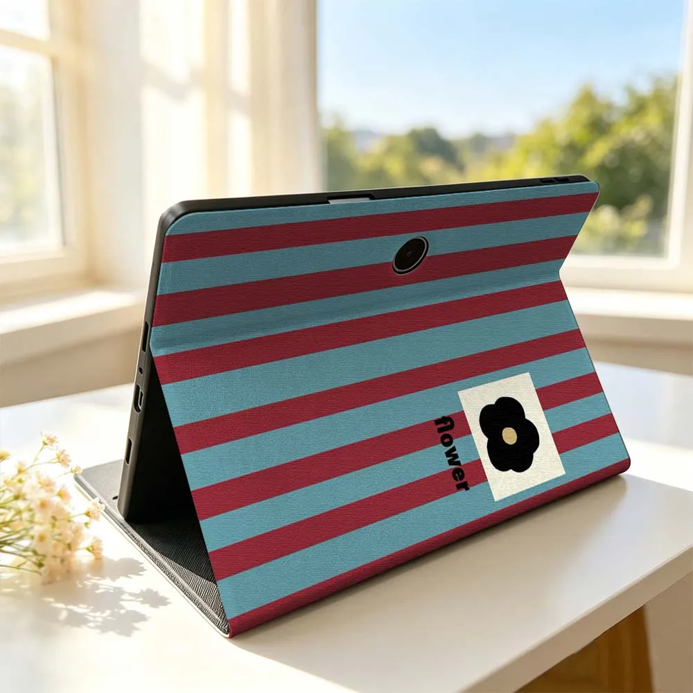 Flower Red Blue For OPPO VIVO IQOO OnePlus Realme Pad 3 Pro 13 12.1 11.61 11.4 10.36 11 inch Tablet Case Pen Tray