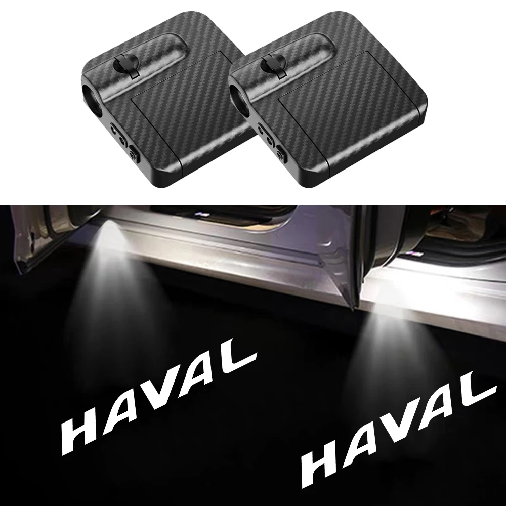 2PCS Car Door Led Welcome Night Light Wireless Projection Laser Lamp for Haval Great Wall Jolion H1 H2 H3 H4 H5 H6 H7 H9 F5 F7 view 2