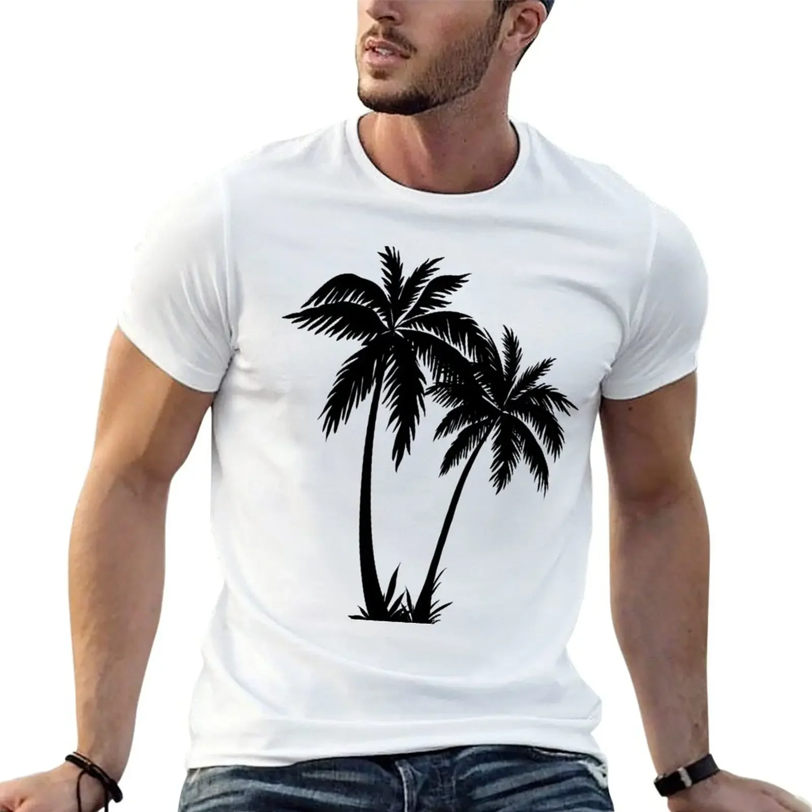 

Coconut Tree Design T-Shirt baggy shirts custom shirt men t shirt