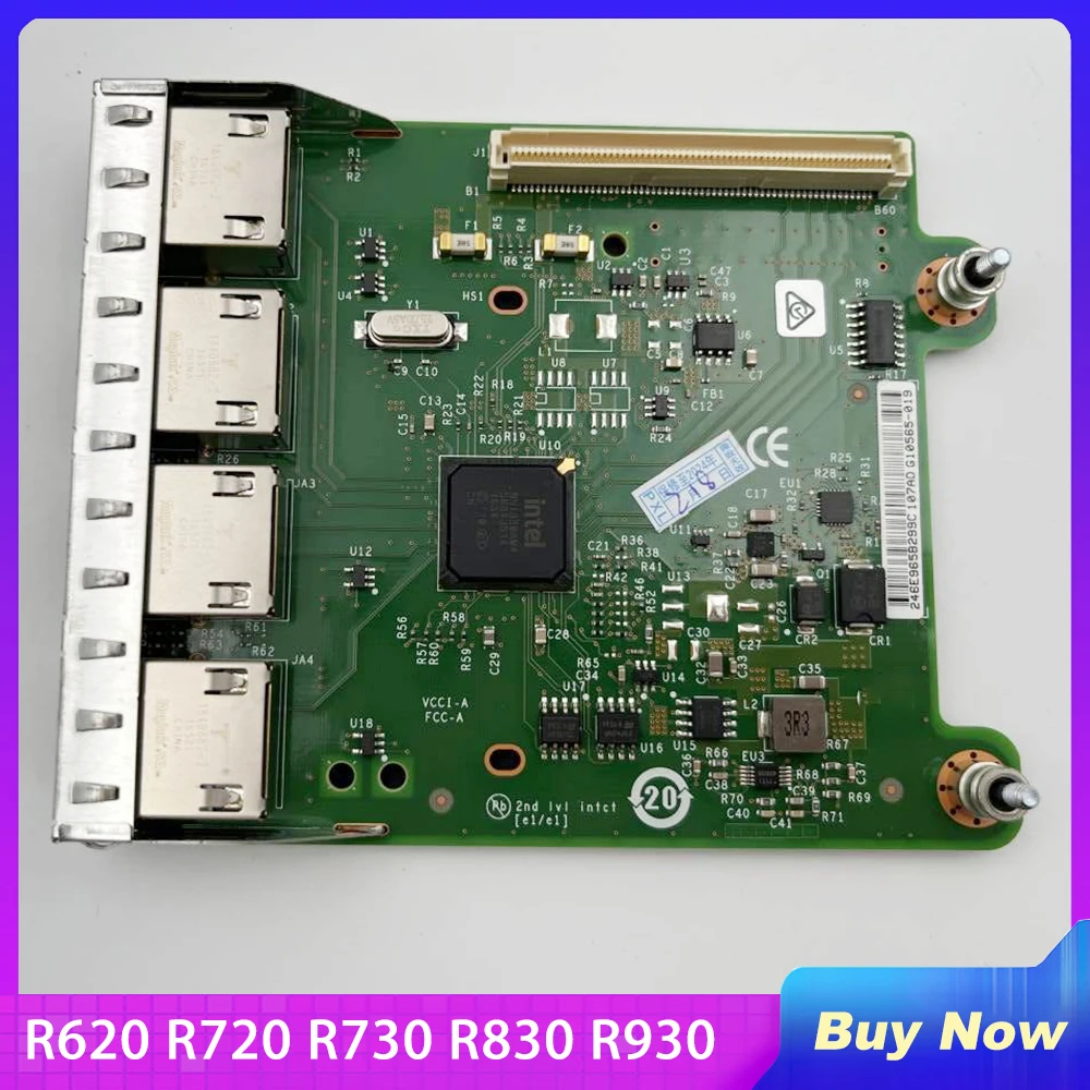 

For DELL R620 R720 R730 R830 R930 Server Four-port Gigabit Network Card Module NIC 0R1XFC R1XFC